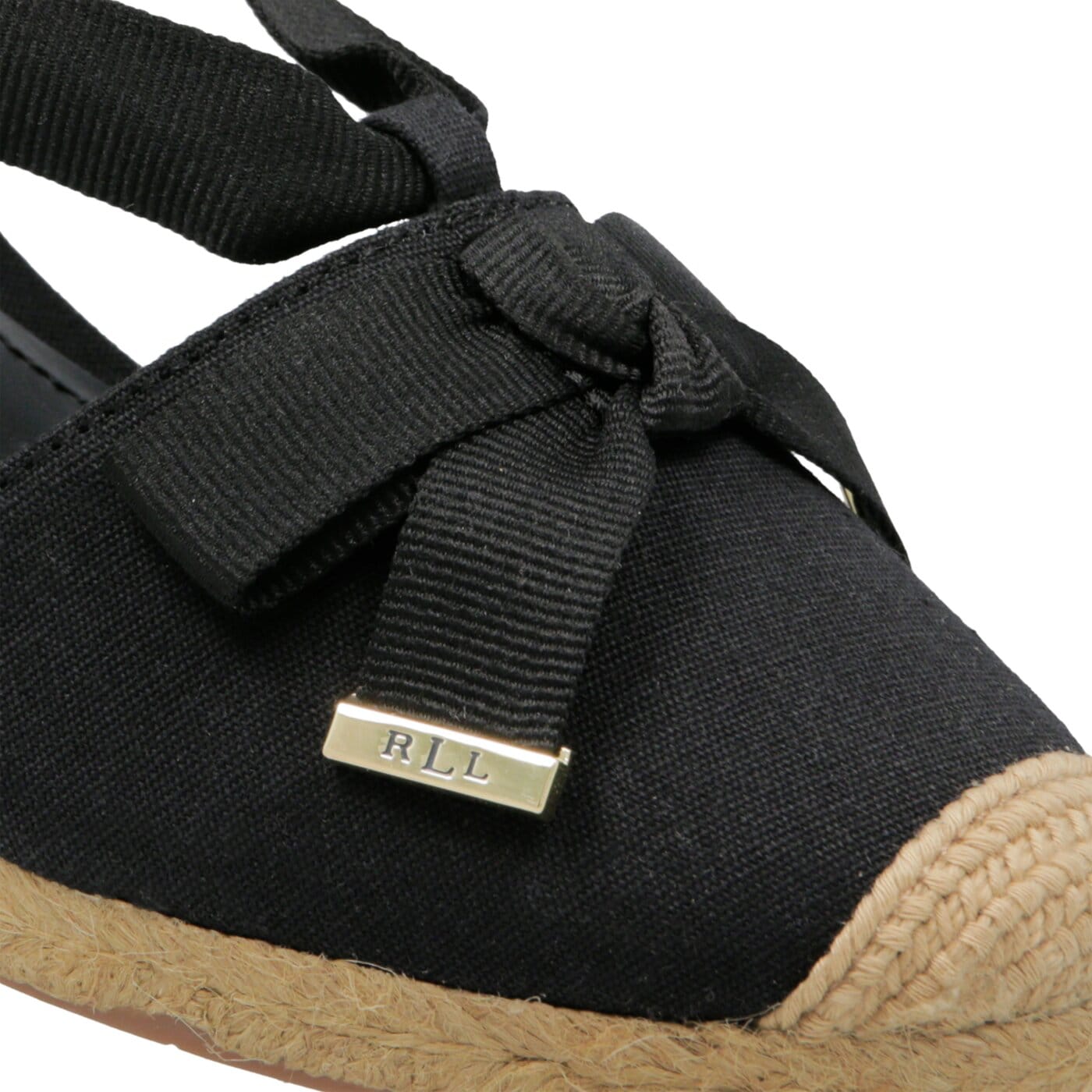 Damskie sandały LAUREN RALPH LAUREN HOLLIE ESPADRILLES CASUAL 802729795001 kolor czarny