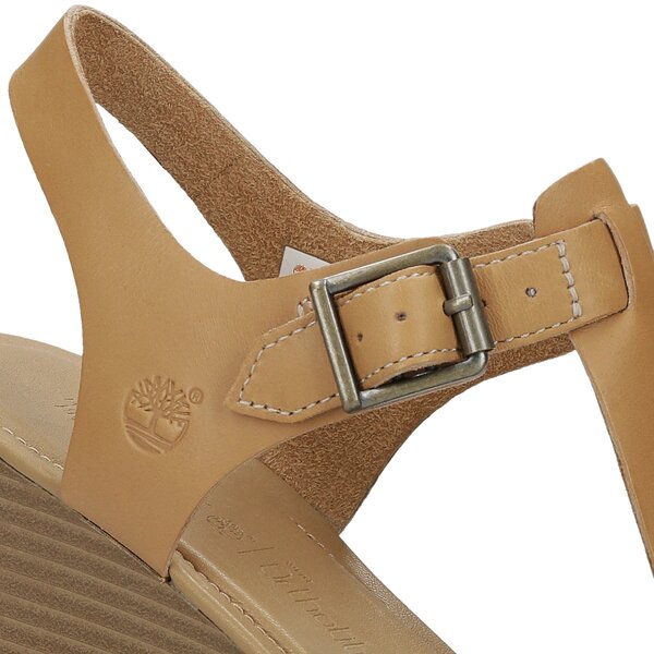 Damskie sandały TIMBERLAND SIBBERN T-STRAP SAN DAL a1b8v kolor beżowy
