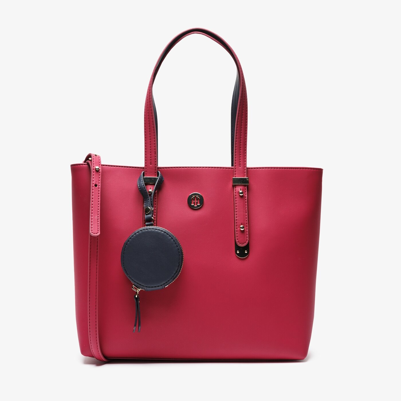 Damska torebka TOMMY HILFIGER TOREBKA MODERN HARDWARE MED TOTE aw0aw06918529 kolor bordowy