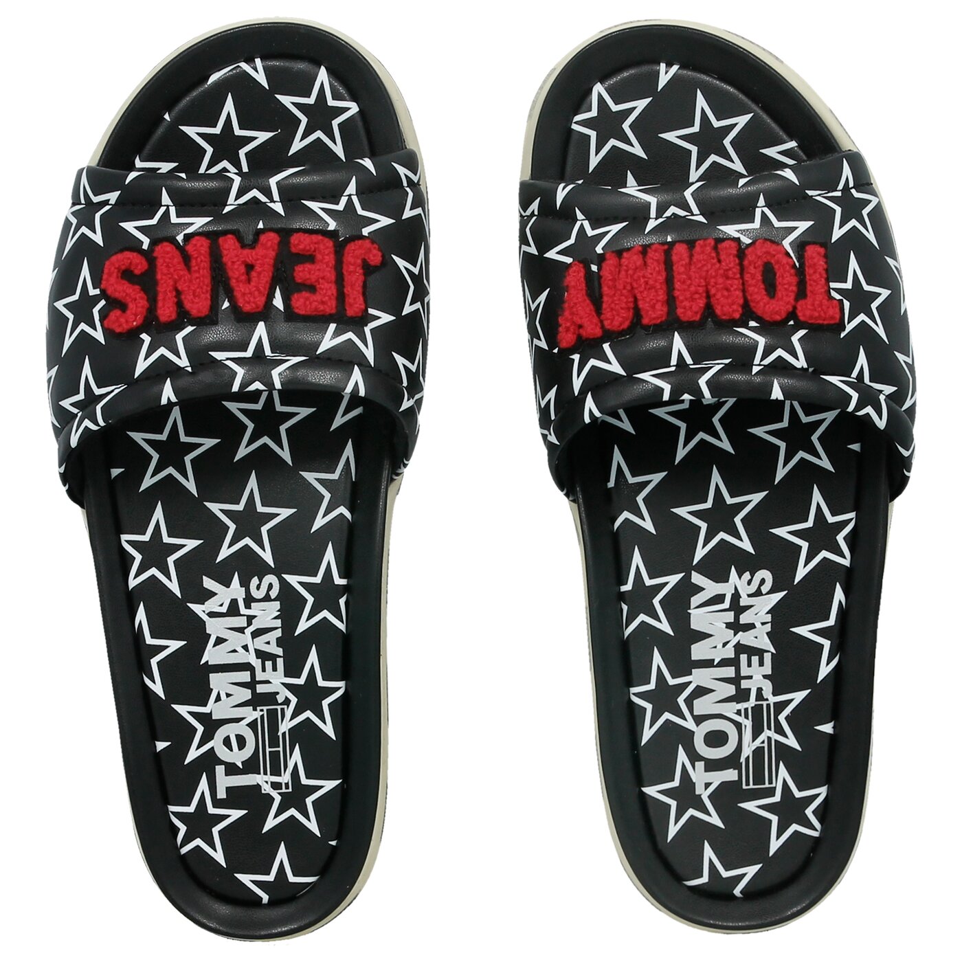 Damskie klapki TOMMY HILFIGER CORP. TOMMY JEANS SLIDE FLATFORM en0en00107990 kolor czarny