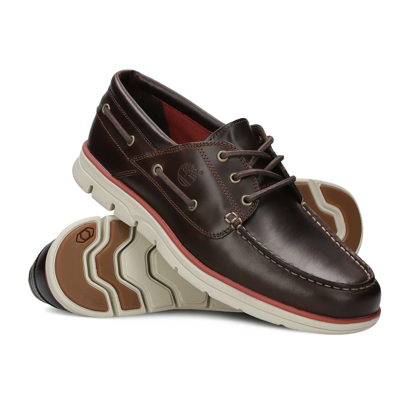 Męskie mokasyny TIMBERLAND BRADSTREET 3 EYE a1hd9 kolor brązowy