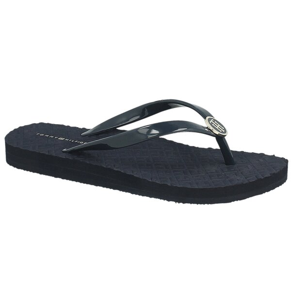 Damskie klapki TOMMY HILFIGER M1285ONICA 33R fw56820726403 kolor granatowy