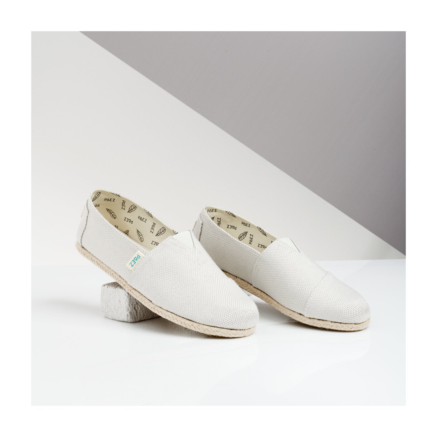 Damskie espadryle PAEZ ORIGINAL RAW CLASSIC DAY & SPARKS SILVER co30201s1202-105 kolor beżowy
