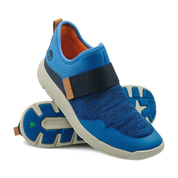 Dziecięce sneakersy (buty) TIMBERLAND FLYROAM FABRIC H&L OX ca1se8 kolor niebieski