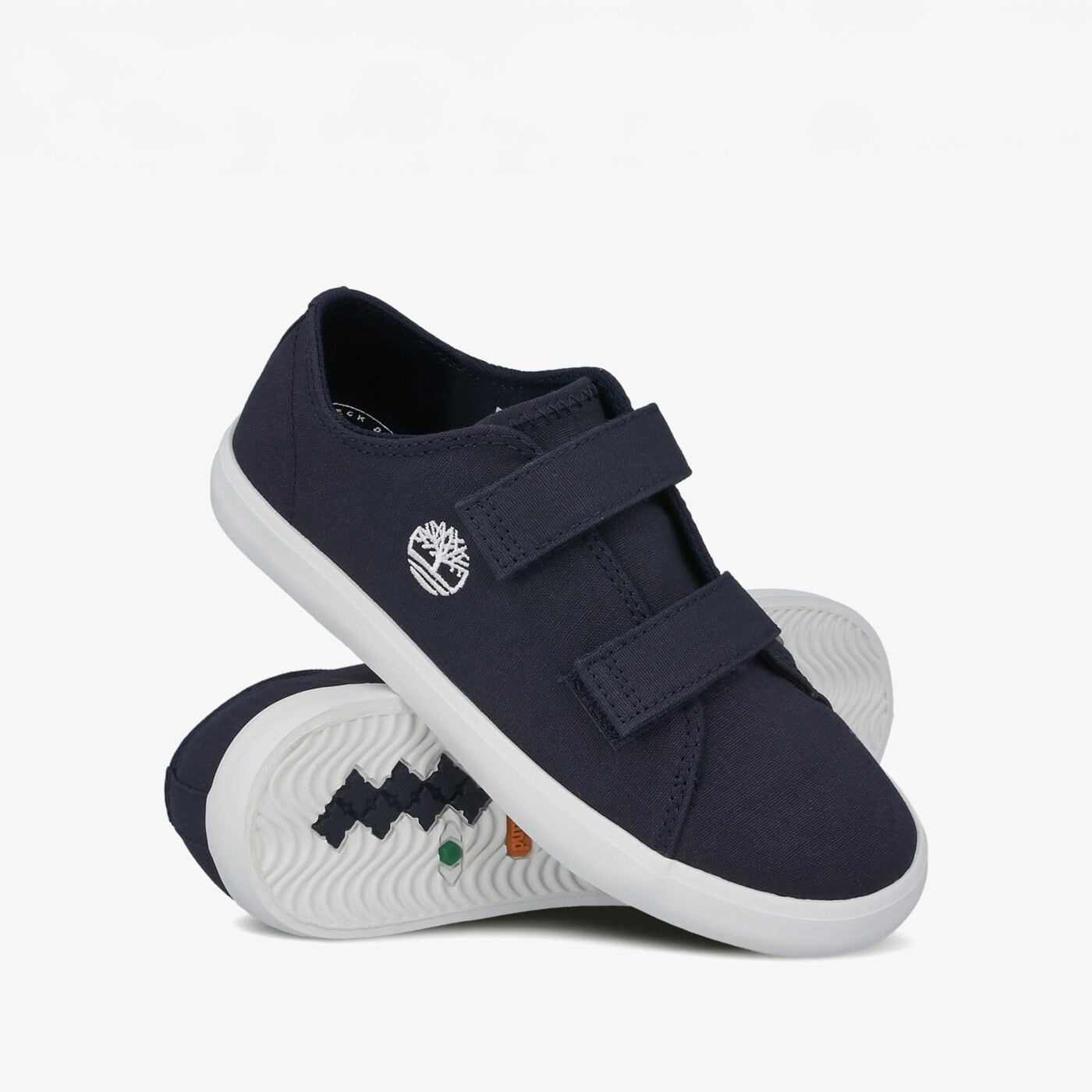 Dziecięce trampki TIMBERLAND NEWPORT BAY CANVAS 2 STR YOUTH tb0a2b740191 kolor granatowy
