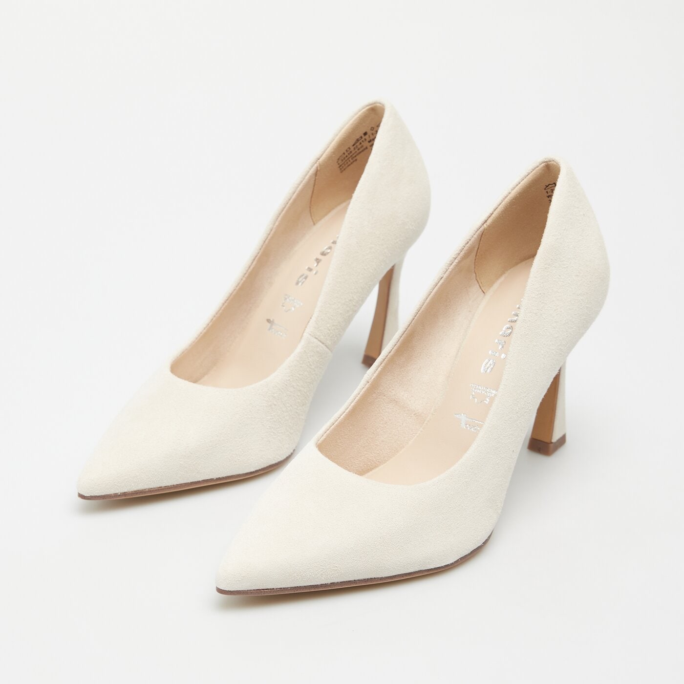 Damskie szpilki / czółenka TAMARIS SWEET IVORY HIGH HEELS 90 12243842413 kolor beżowy