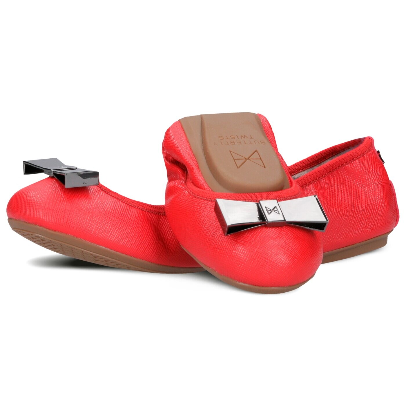 Damskie baleriny (buty) BUTTERFLY TWISTS CHLOE bt21038099 kolor czerwony