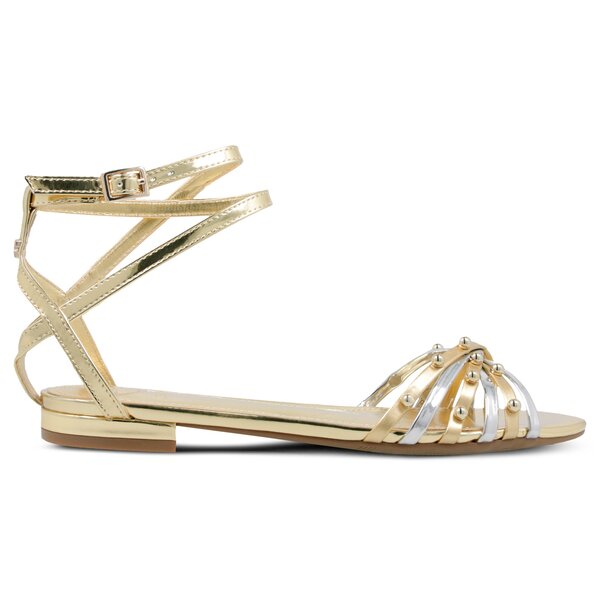 Damskie sandały GUESS RAMZIA SANDAL fl6rmzlel03silve kolor złoty