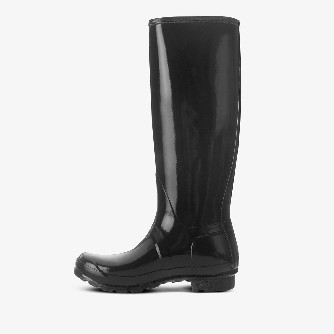 Damskie kalosze (buty gumowe) HUNTER WMN ORG TALL GLOSS wft1000rgl-blk kolor czarny