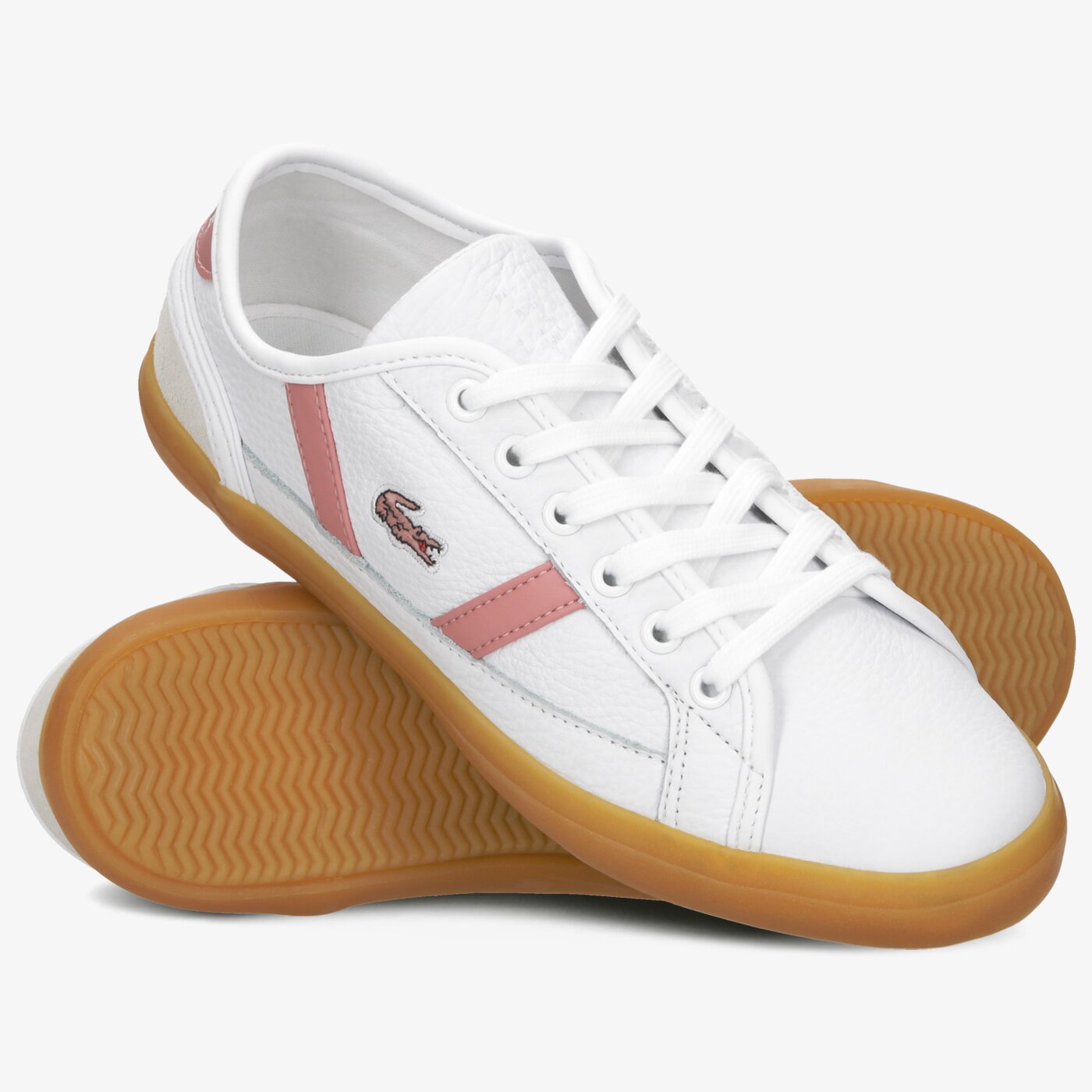 Damskie trampki LACOSTE SIDELINE 319 1 CFA 738cfa0038b53 kolor biały