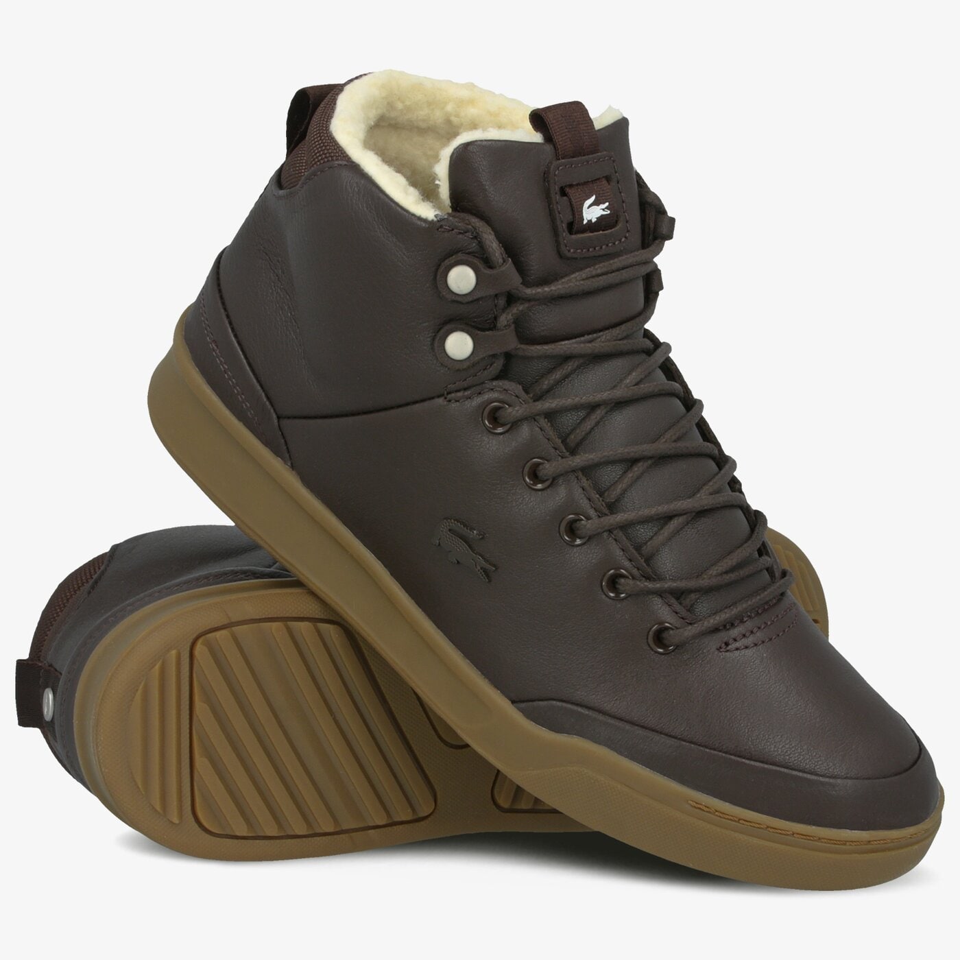 Męskie trampki LACOSTE EXPLORATEUR THERMO 4192 CMA 738cma0006031 kolor brązowy