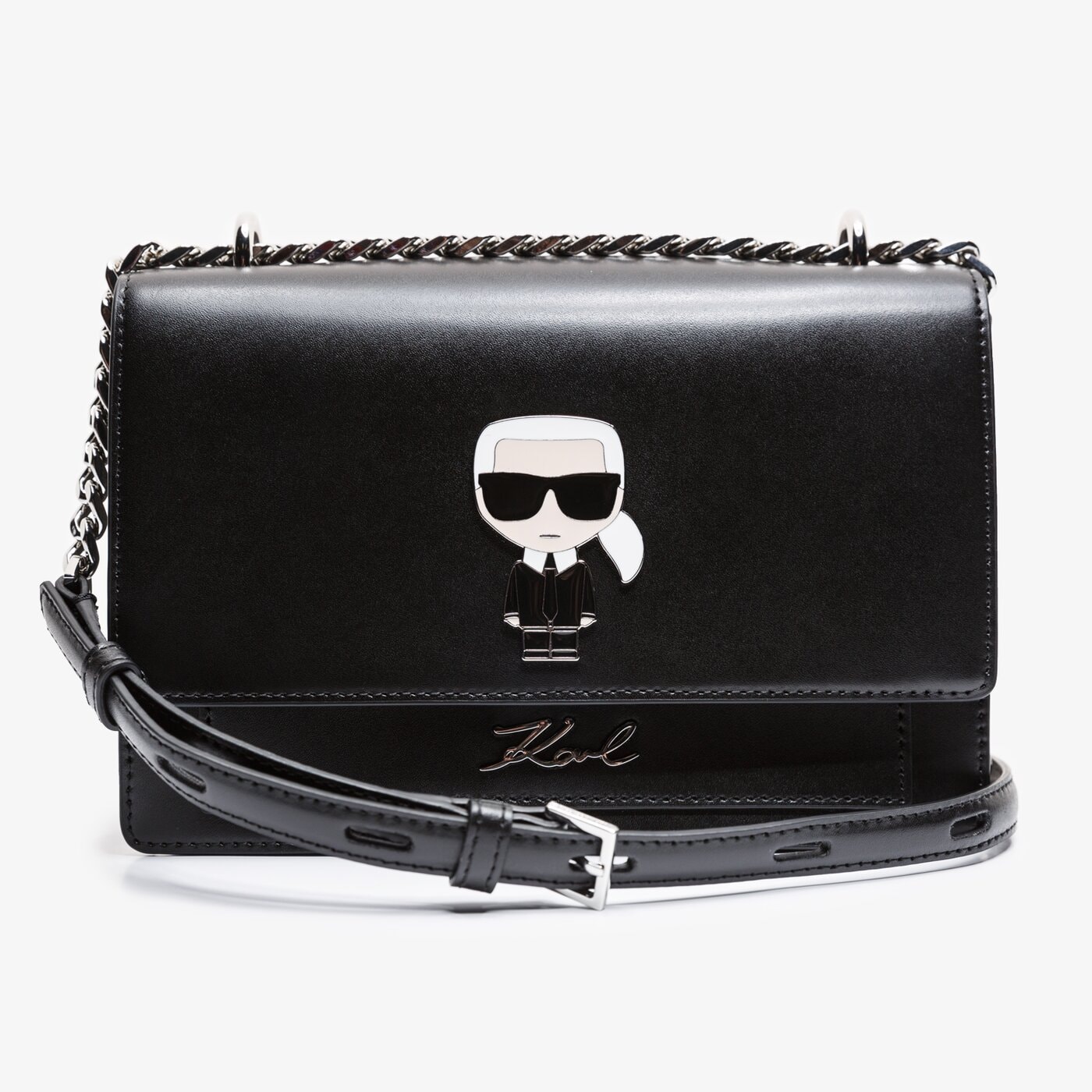 Damska torebka KARL LAGERFELD TOREBKA IKONIK METAL 201w3094999 kolor czarny