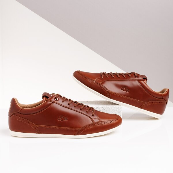 Męskie sneakersy (buty) LACOSTE CHAYMON CLUB 319 1 CMA 738cma00202c3 kolor brązowy