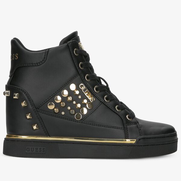 Damskie sneakersy (buty) GUESS FABIA fl7flxele12black kolor czarny