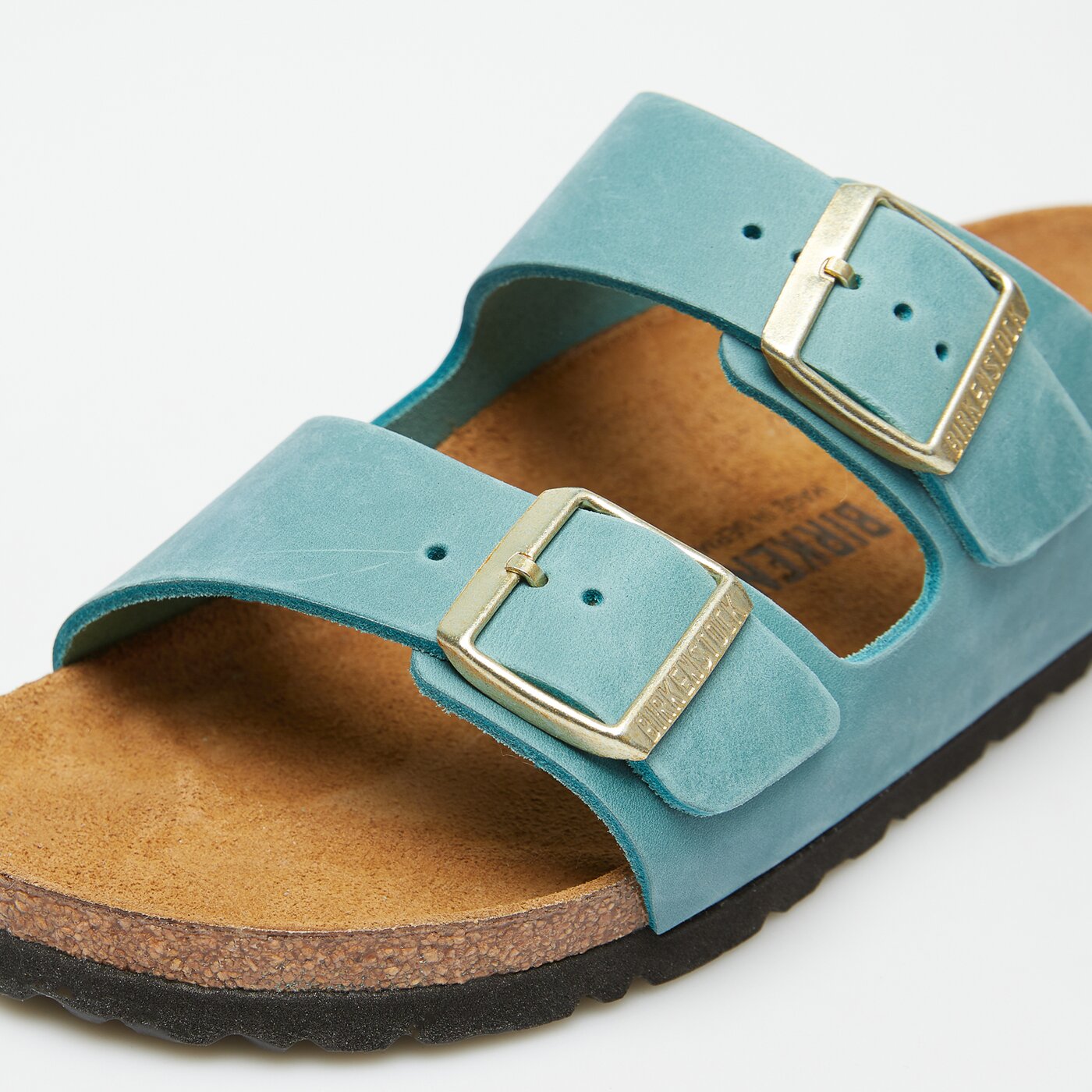 Damskie klapki BIRKENSTOCK ARIZONA LEOI BISCAY BAY 1026537 kolor niebieski