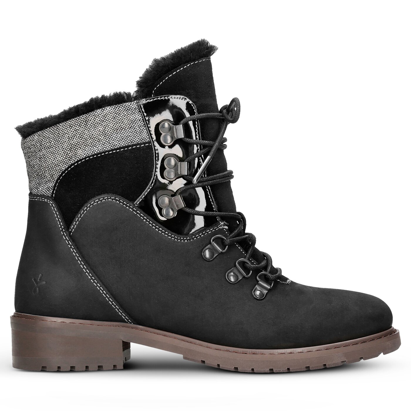 Damskie botki / sztyblety EMU PRIMROSE SANDS BLACK w11583black kolor czarny