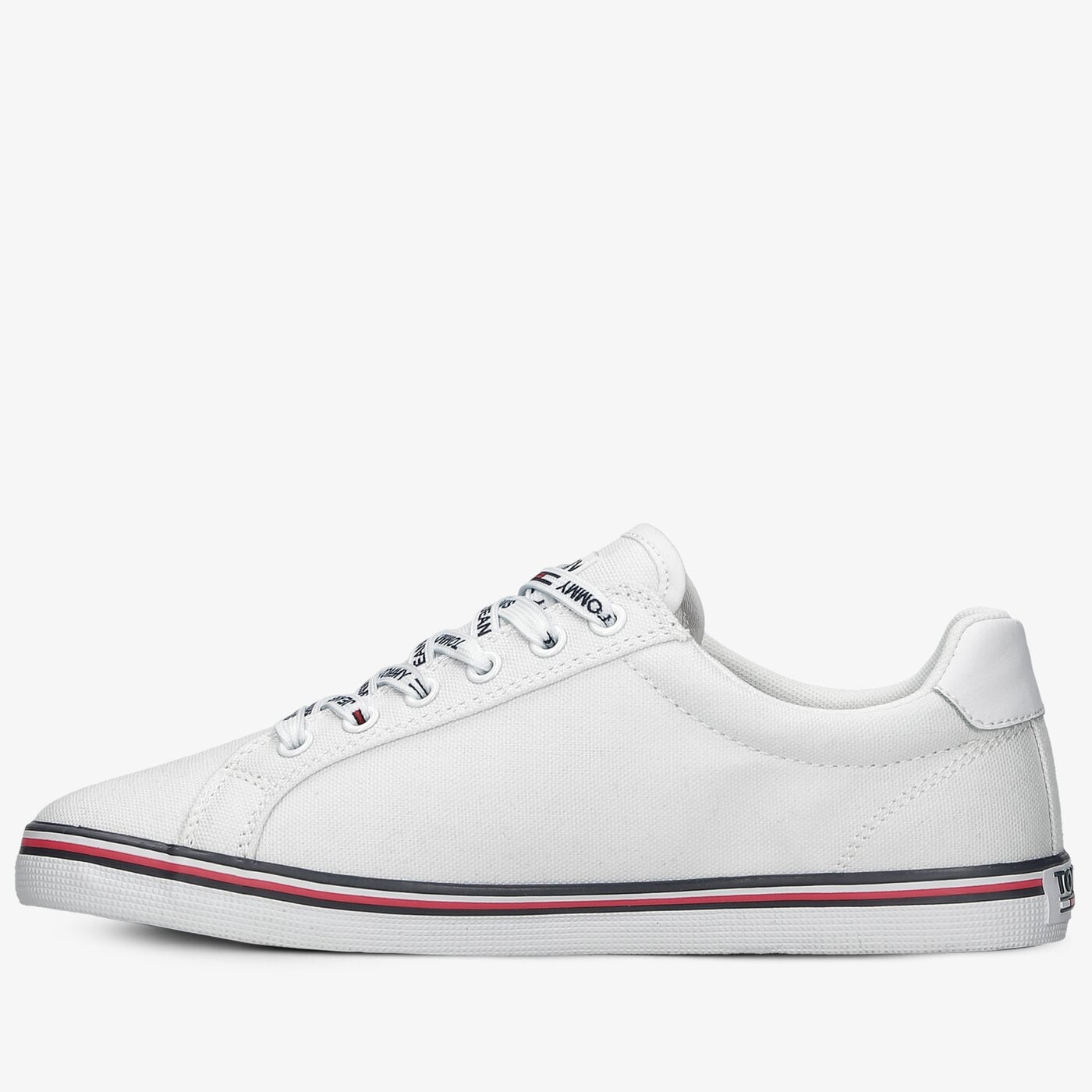Damskie trampki TOMMY HILFIGER ESSENTIAL LACE UP SNEAKER en0en00786ybs kolor biały
