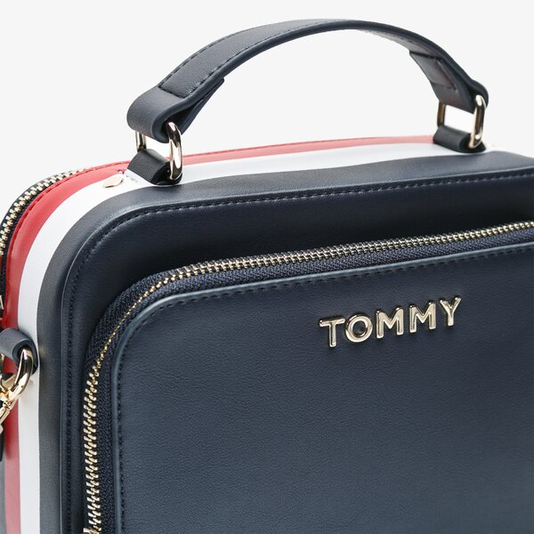 Damska torebka TOMMY HILFIGER TOREBKA TH CORPORATE TRUNK aw0aw076910gz kolor granatowy