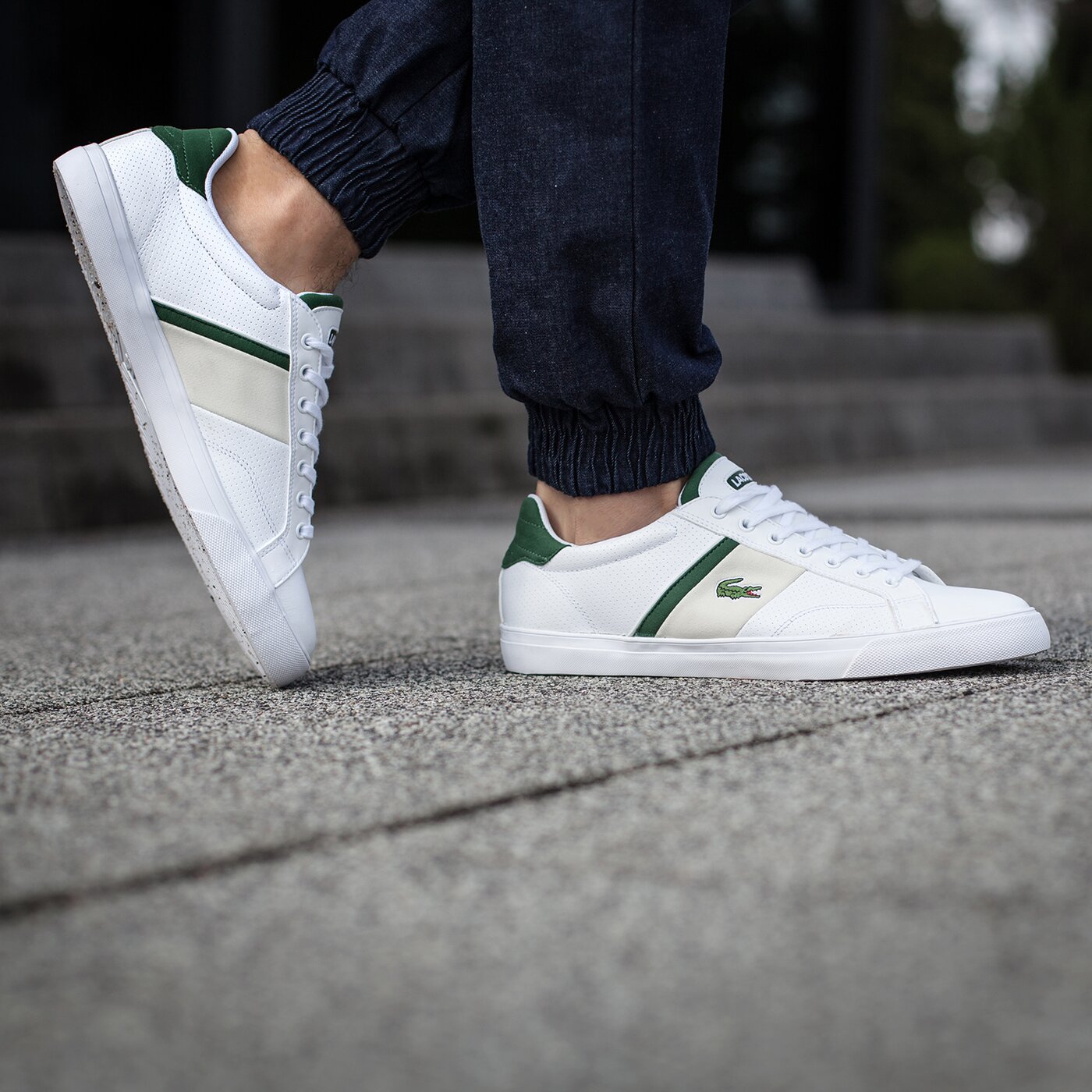 Męskie sneakersy (buty) LACOSTE FAIRLEAD 116 1 731spm0014001 kolor biały