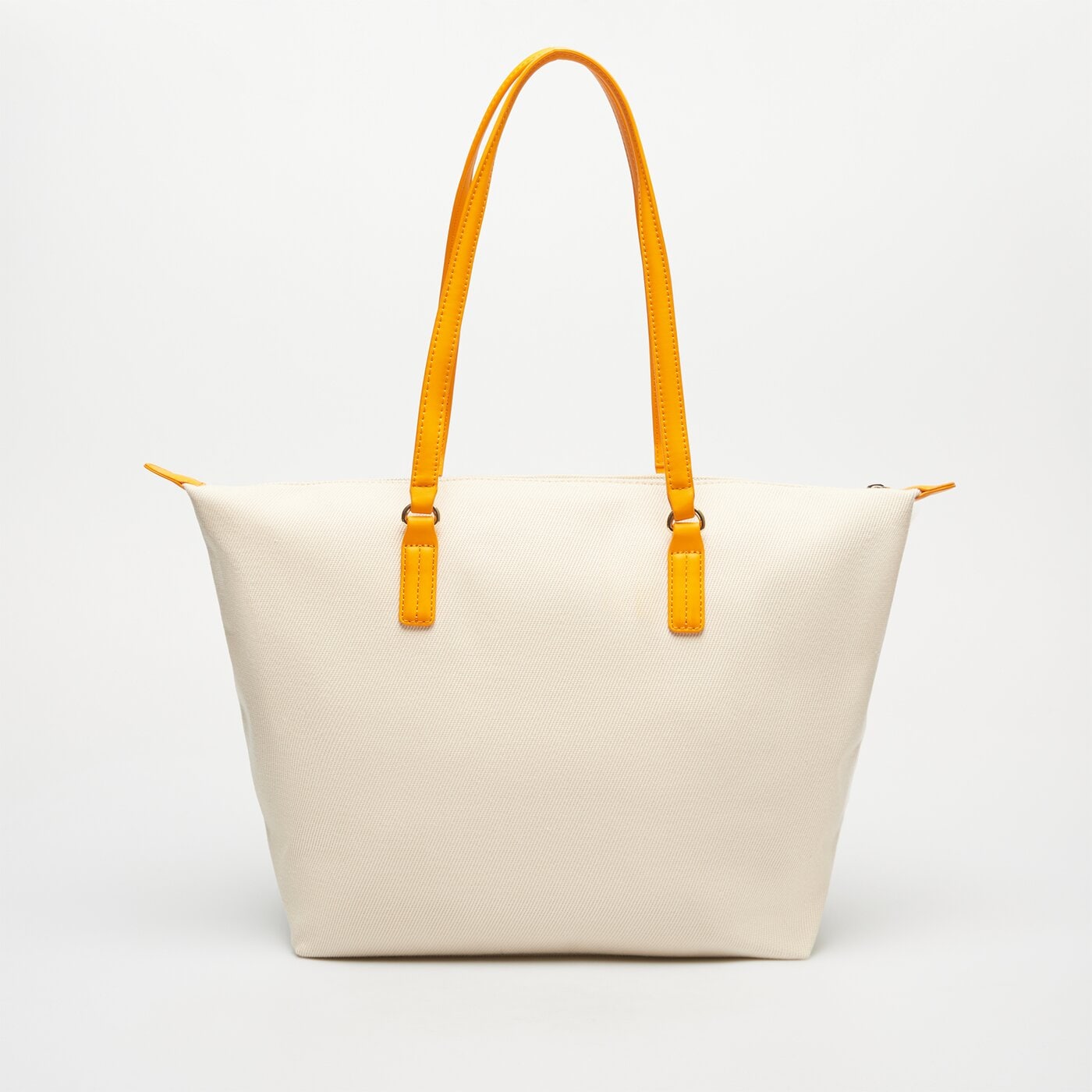 Damska torebka TOMMY HILFIGER TOREBKA POPPY CANVAS TOTE aw0aw159830f4 kolor beżowy