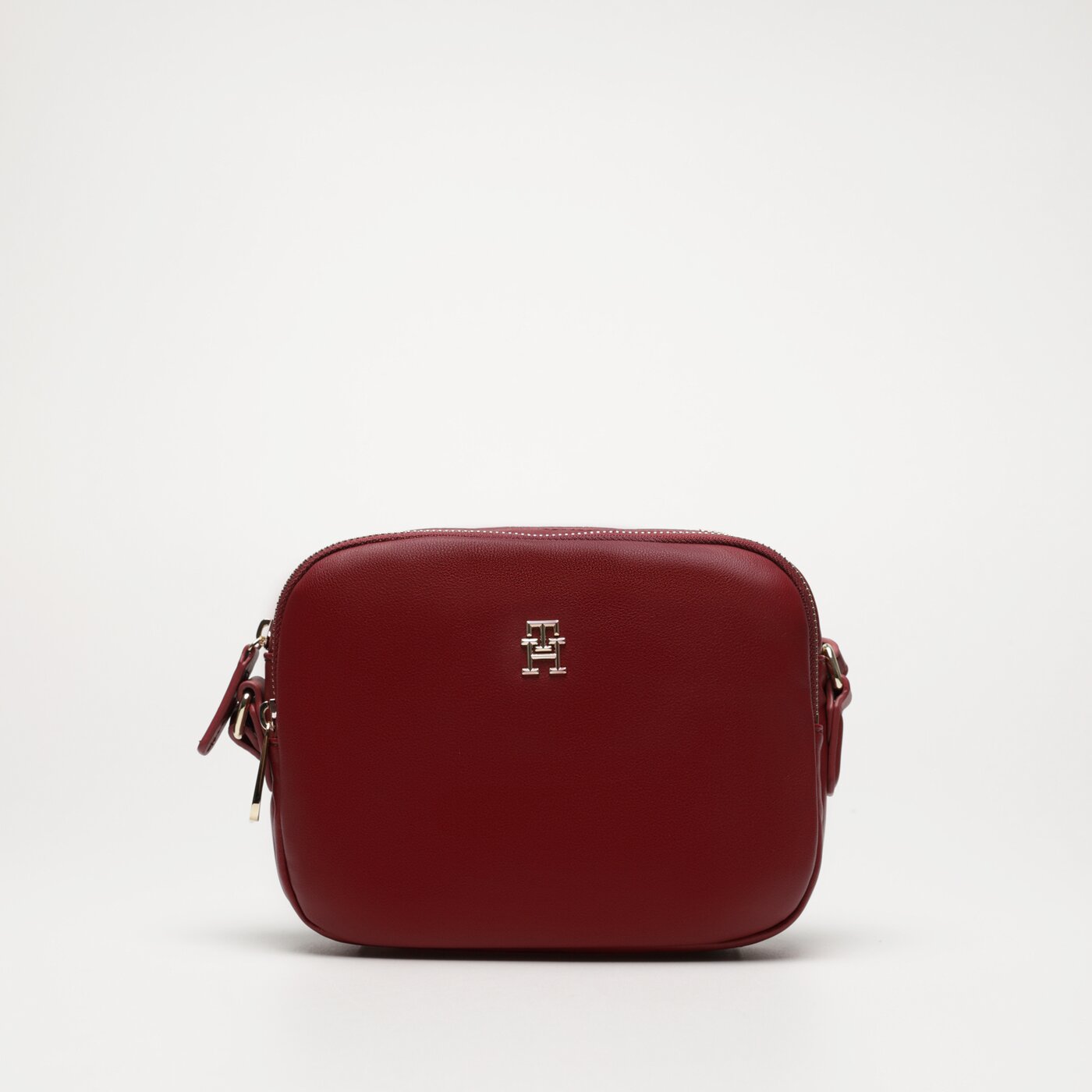 Damska torebka TOMMY HILFIGER TOREBKA POPPY PLUS CROSSOVER aw0aw15235xjs kolor bordowy