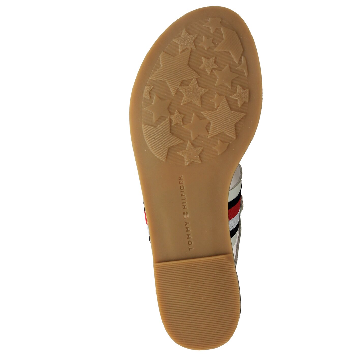 Damskie sandały TOMMY HILFIGER CORPORATE RIBBON FLAT SANDAL fw0fw02811121 kolor biały