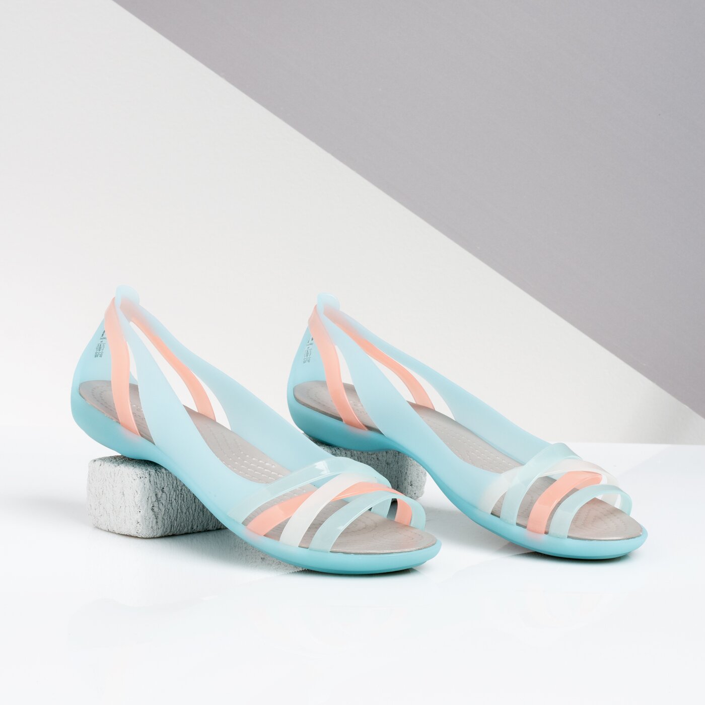 CROCS ISABELLA HURACHE FLAT kolor niebieski (2049124CW