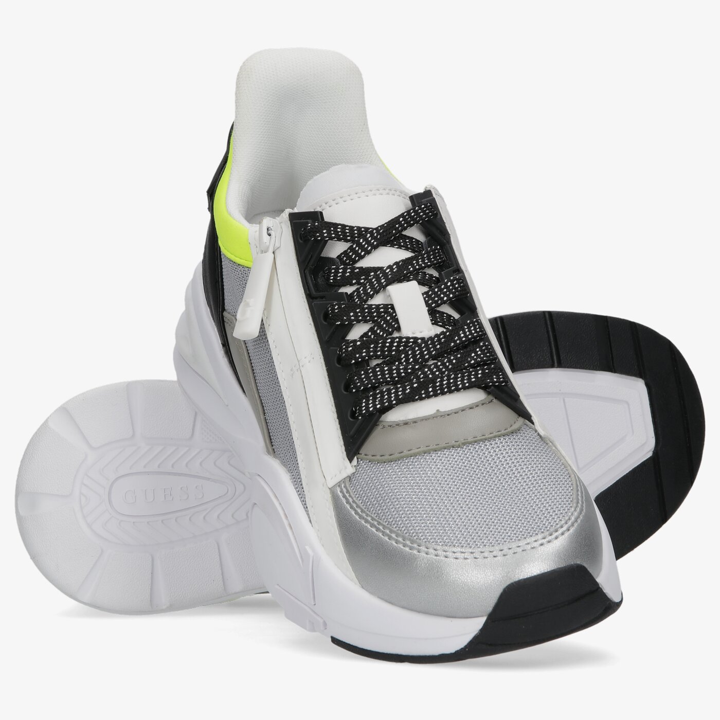 Damskie sneakersy (buty) GUESS BAILIA2 fl6b2lele12limsi kolor srebrny