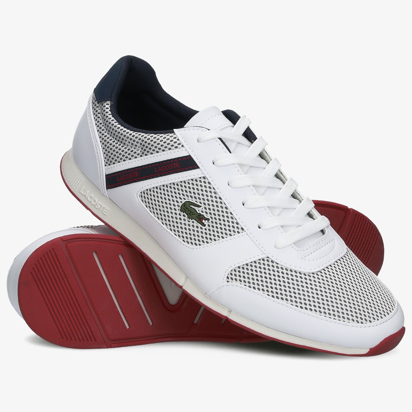 Męskie sneakersy (buty) LACOSTE MENERVA SPORT 120 1 CMA 739cma0015042 kolor biały