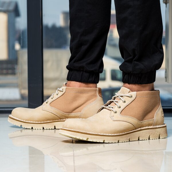 Męskie buty za kostkę TIMBERLAND WESTMORE L/F CHUKKA a1gkl kolor beżowy