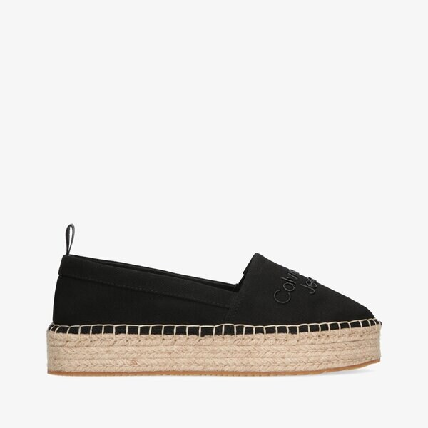 Damskie espadryle CALVIN KLEIN FLATFORM ESPADRILLES yw0yw00579bds kolor czarny