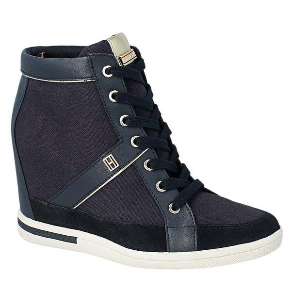 Damskie buty za kostkę TOMMY HILFIGER S1285EBILLE 10D fw56820807403 kolor granatowy