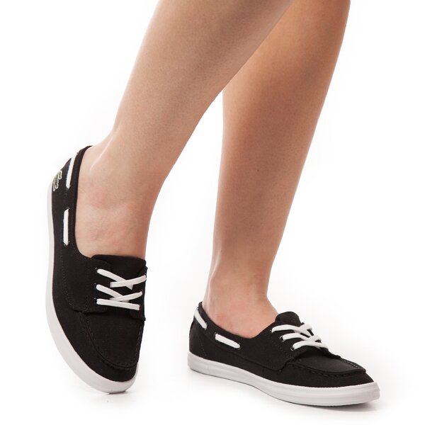 Damskie sneakersy (buty) LACOSTE ZIANE DECK PIQ 729spw221102h kolor czarny