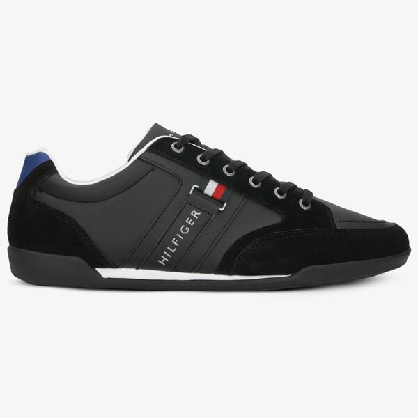 Męskie sneakersy (buty) TOMMY HILFIGER CORPORATE MATERIAL MIX CUPSOLE fm0fm02398990 kolor czarny