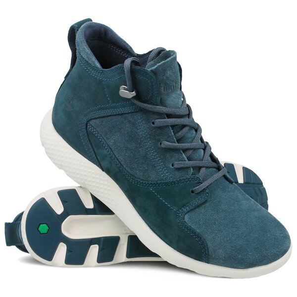 Męskie sneakersy (buty) TIMBERLAND FLYROAM LEATHER HIKER ca1oaw kolor granatowy