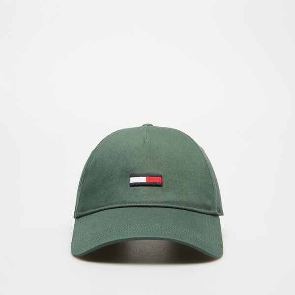 Damska czapka z daszkiem TOMMY HILFIGER CZAPKA TJM ELONGATED FLAG CAP am0am11692mbf kolor zielony