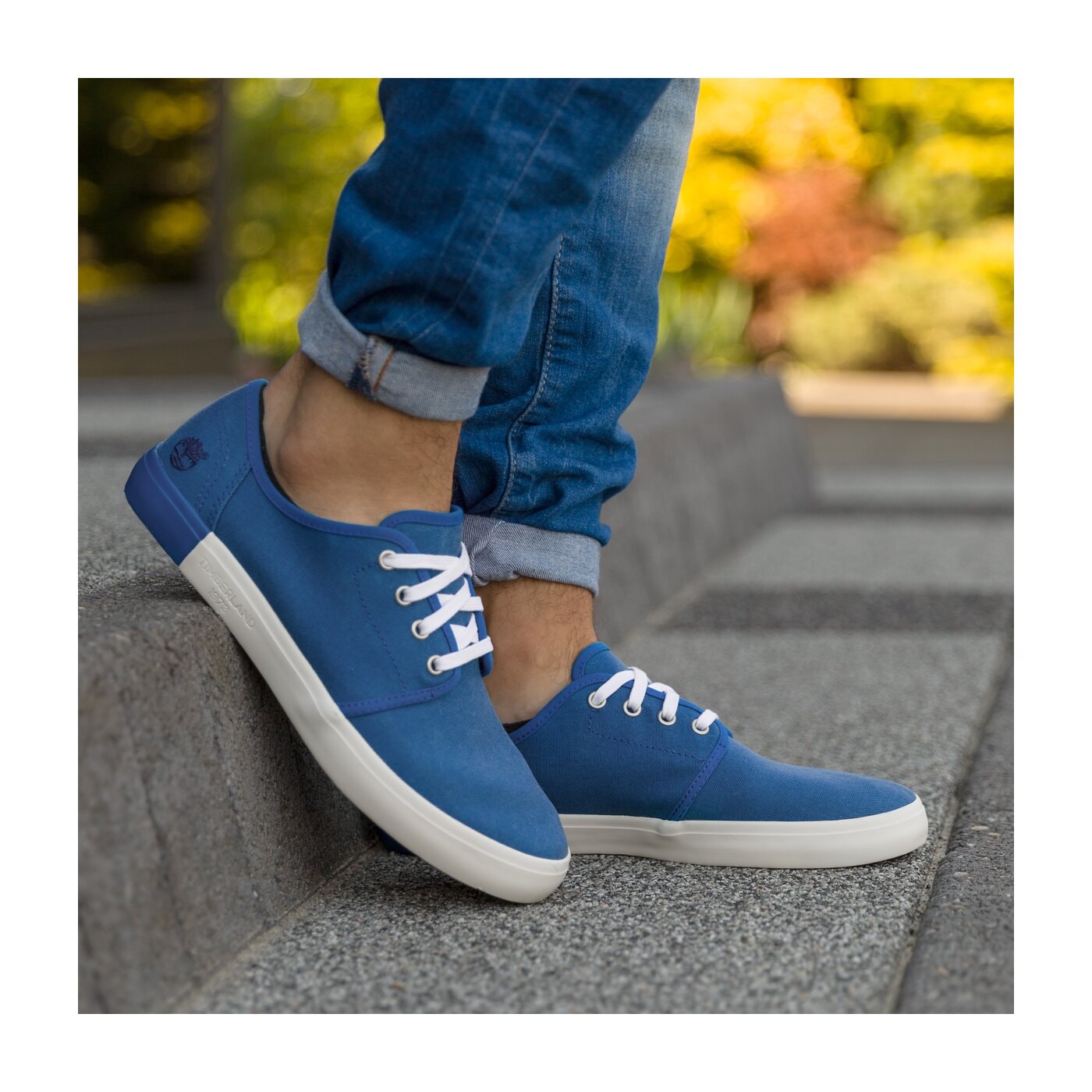 Męskie trampki TIMBERLAND NEWPORT BAY CANVAS PLAIN a1ay2 kolor niebieski