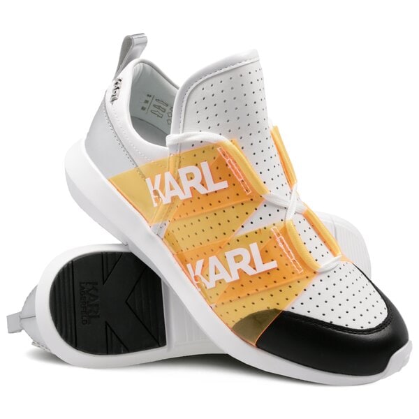 Damskie sneakersy (buty) KARL LAGERFELD VITESSE LEGERE VINYL LTHR kl6112301r kolor biały