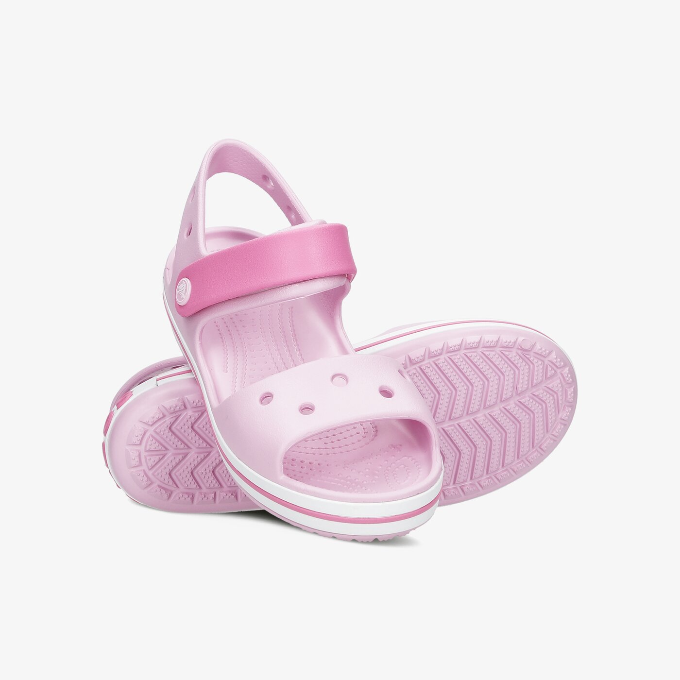 Dziecięce sandały / klapki CROCS CROCBAND SANDAL KIDS 128566gdk kolor różowy