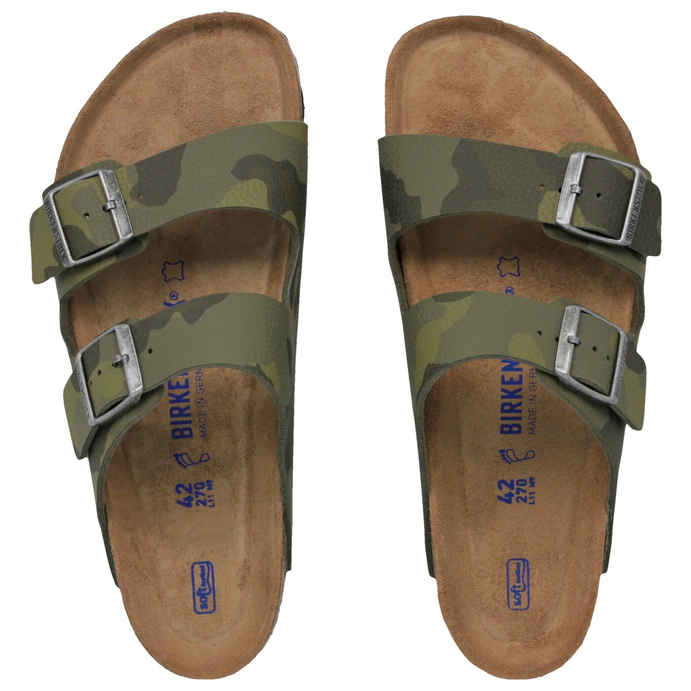 Męskie klapki BIRKENSTOCK ARIZONA SFB 1013013 kolor khaki