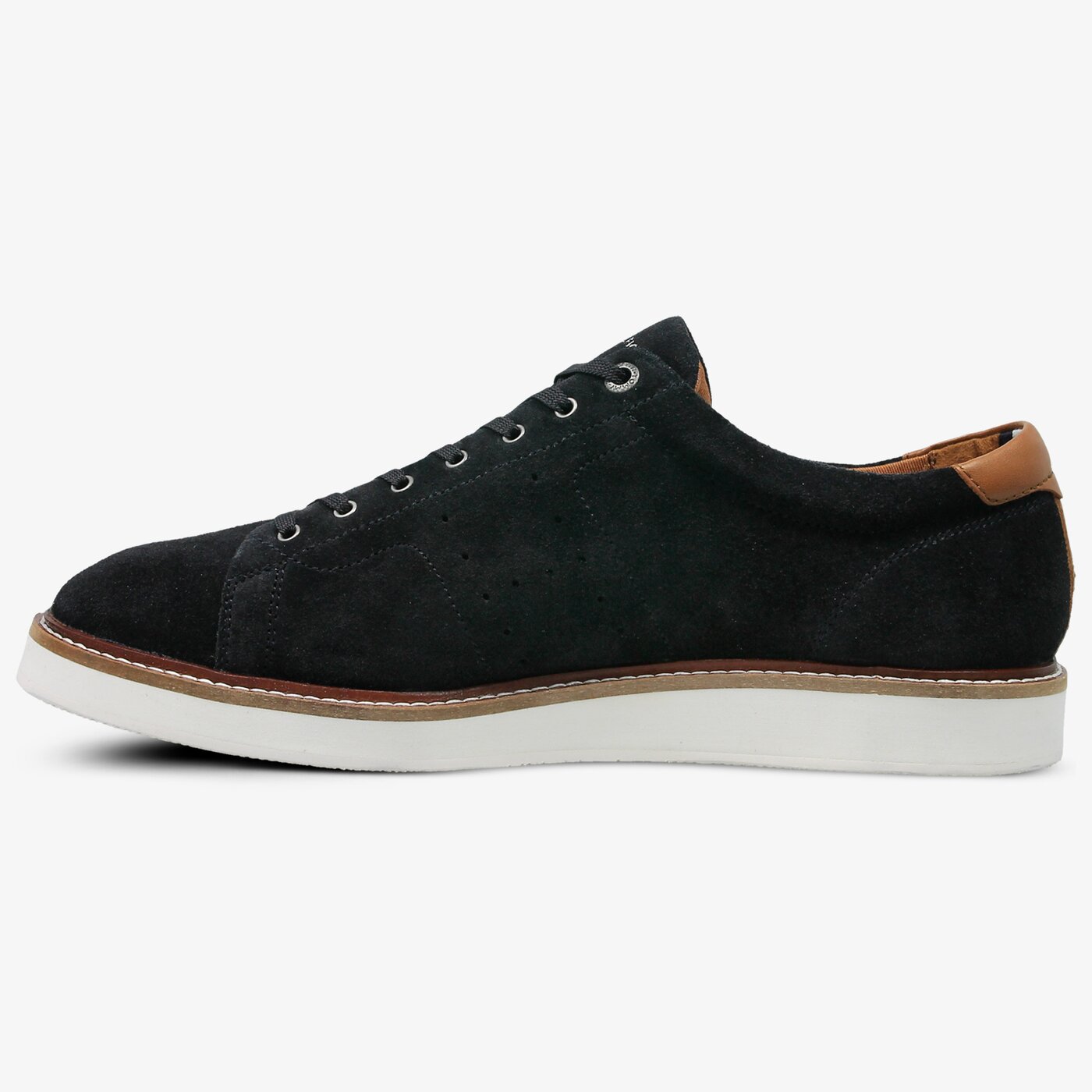 Męskie półbuty TOMMY HILFIGER HYBRID SUEDE LONG LACE SHOE fm0fm01338403 kolor granatowy