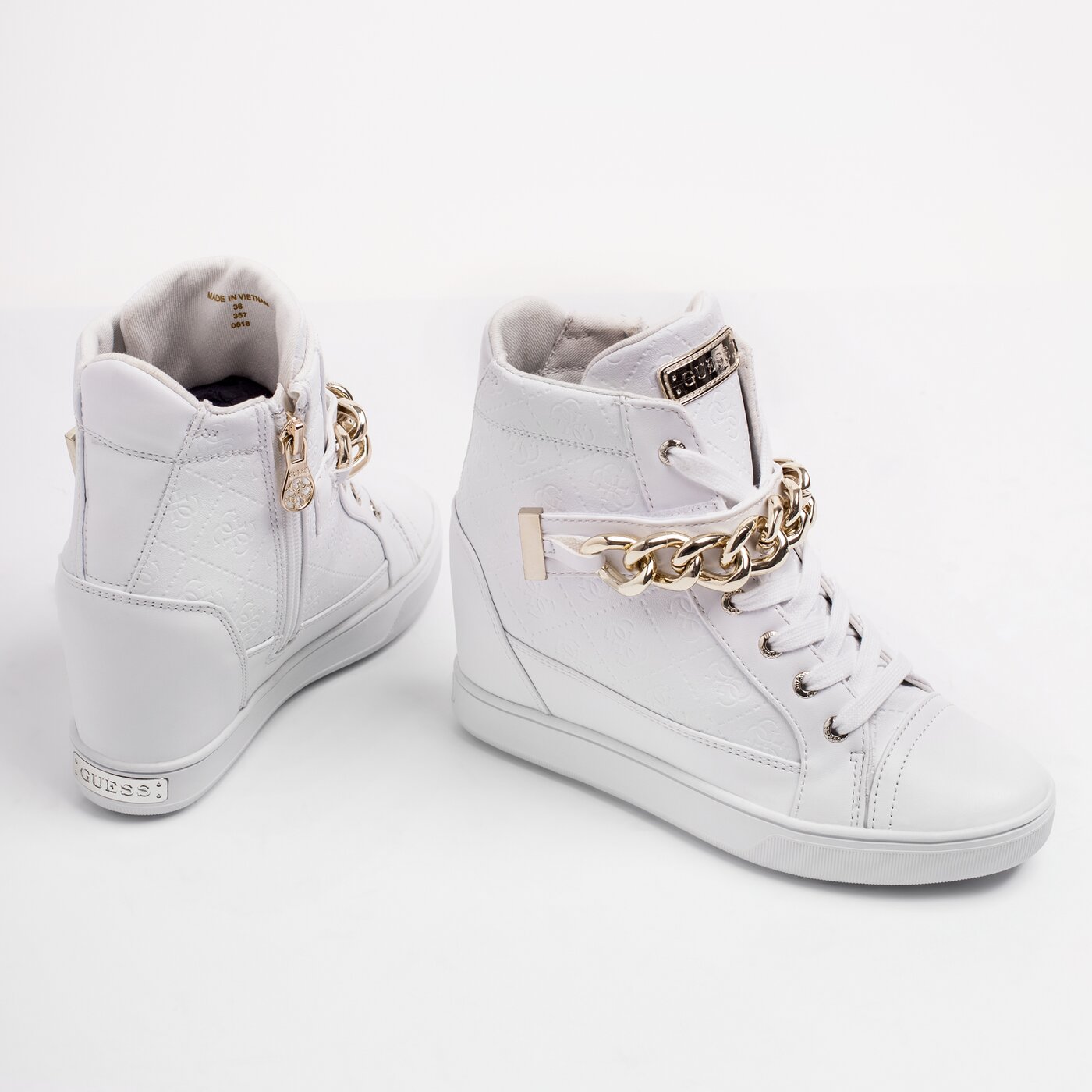 Damskie trampki GUESS FLIPPER flflr4fal12white kolor biały