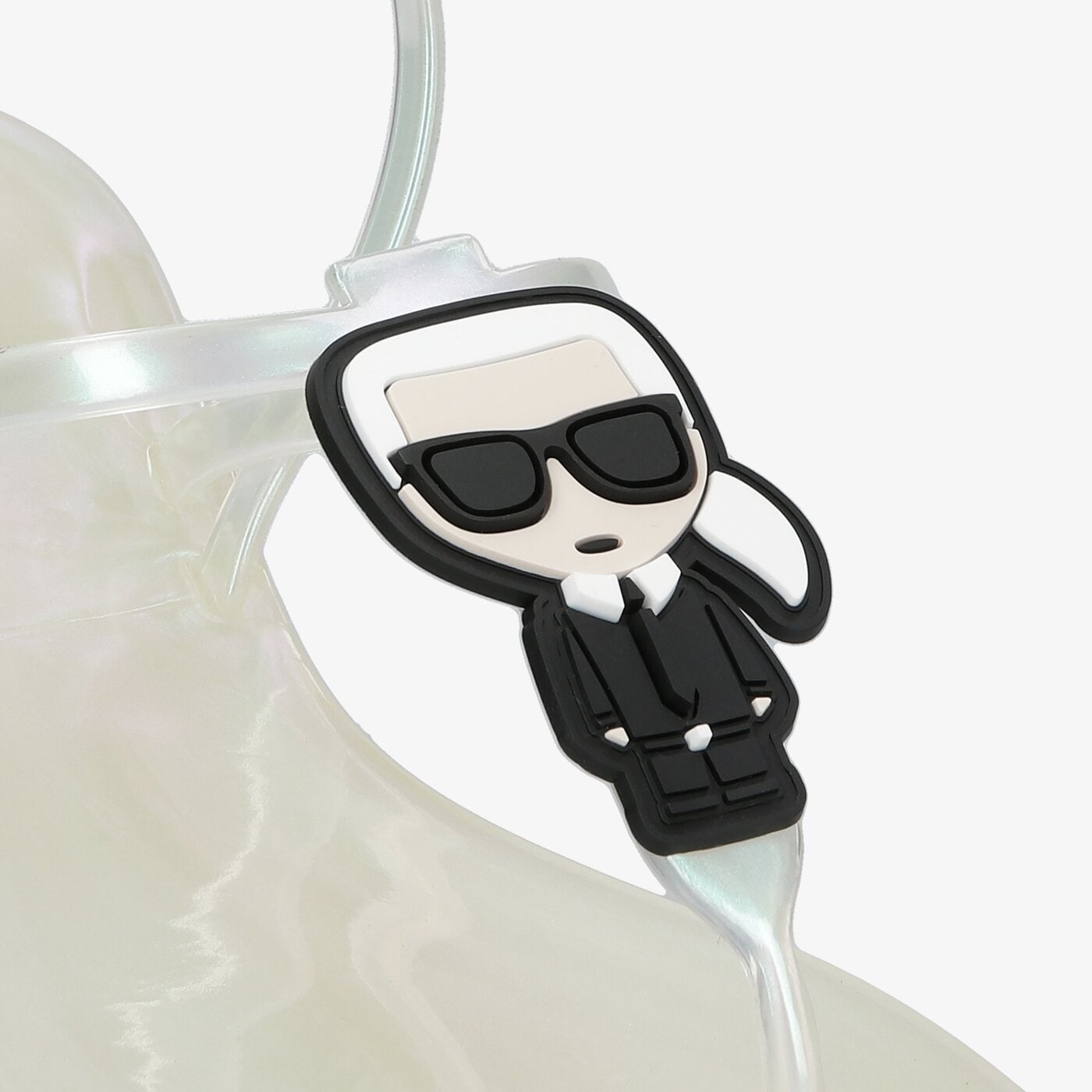Damskie sandały KARL LAGERFELD JELLY KARL IKONIC SLING kl80002vii kolor biały