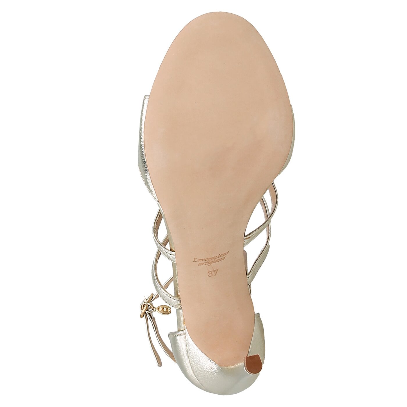 Damskie sandały SYMBIOSIS FELICITY SANDALS CHAMPAGNE 721m1 kolor srebrny