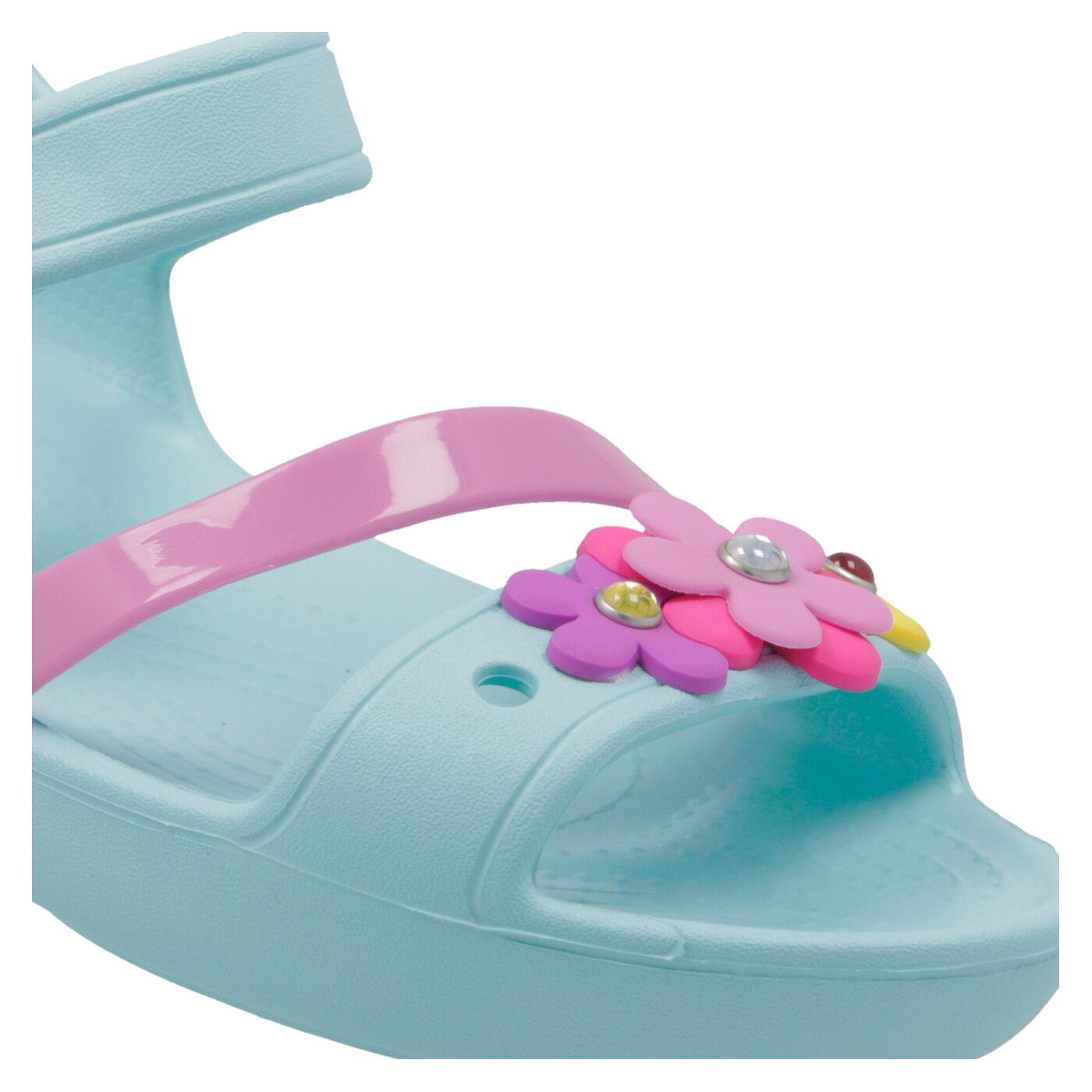 Dziecięce sandały / klapki CROCS LINA CHARM SANDAL K 2055304o9k kolor niebieski