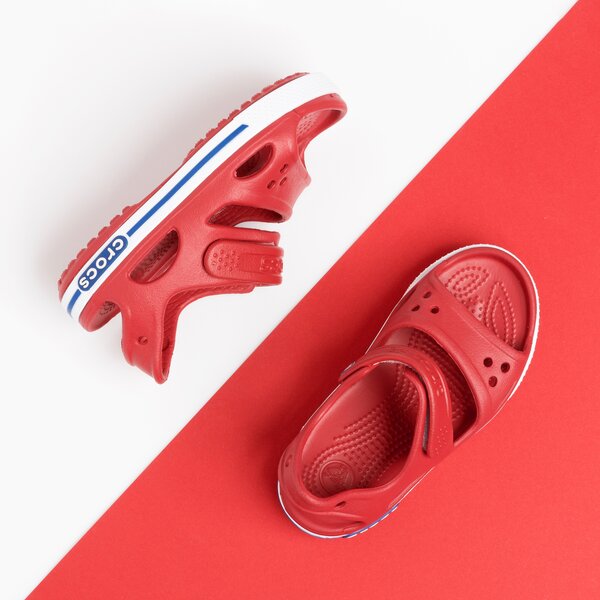 Dziecięce sandały / klapki CROCS CROCBAND II SANDAL PS 148546oei kolor czerwony
