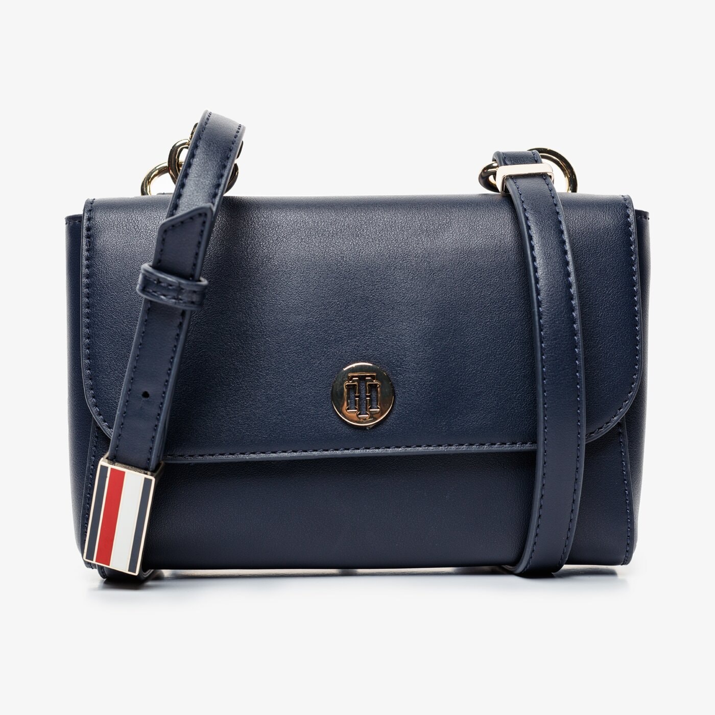 Damska nerka / saszetka TOMMY HILFIGER TOREBKA SMOOTH CROSSOVER aw0aw073290gd kolor granatowy