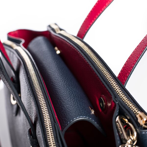 Damska torebka TOMMY HILFIGER TORBA CORE SATCHEL aw0aw02974902 kolor granatowy