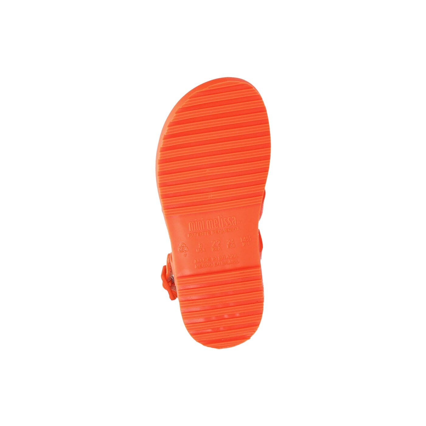 Dziecięce sandały / klapki MELISSA MINI FLOX BB 3167506716 kolor czerwony