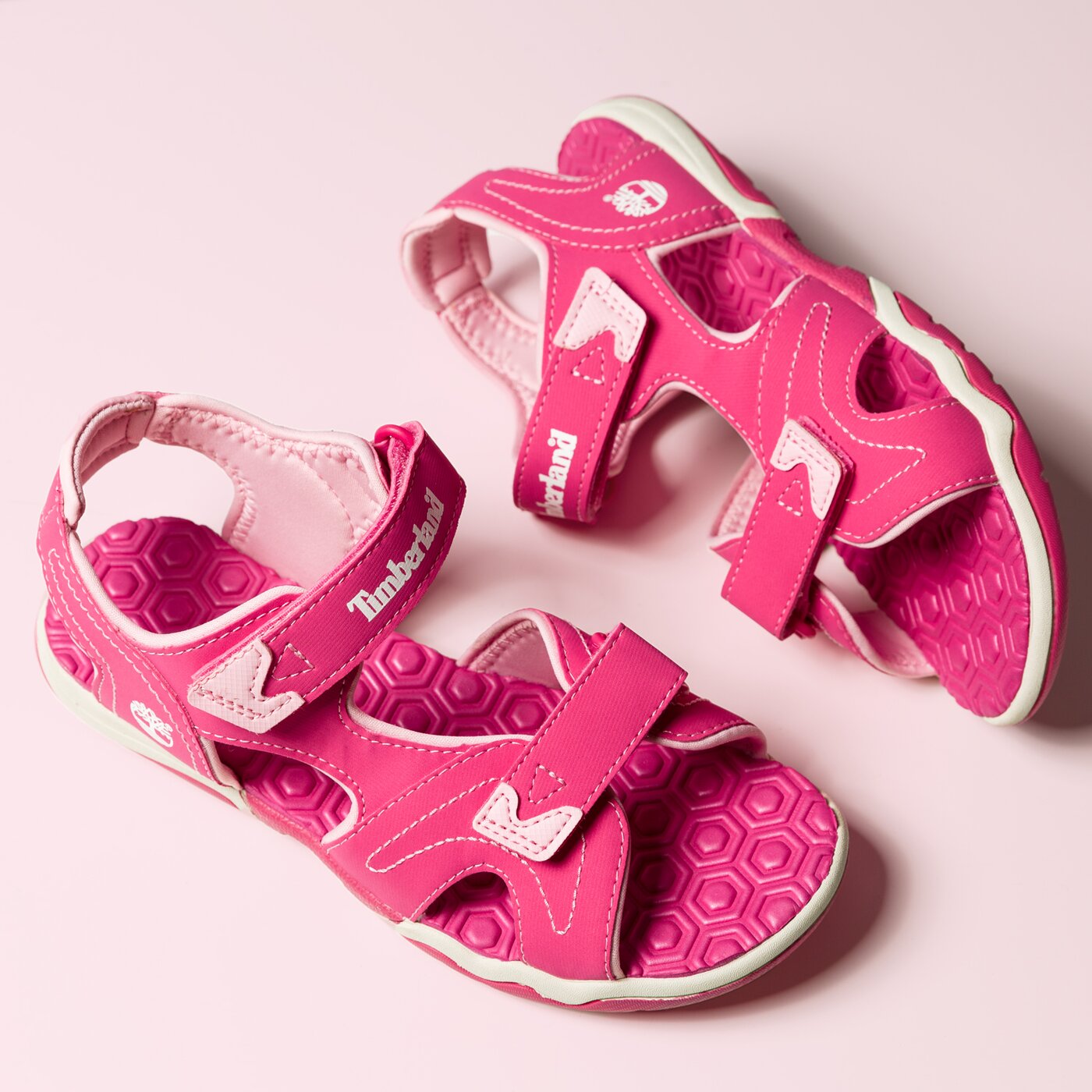 Dziecięce sandały / klapki TIMBERLAND ADVENTURE SEEKER 2 STRAP 2498a kolor różowy